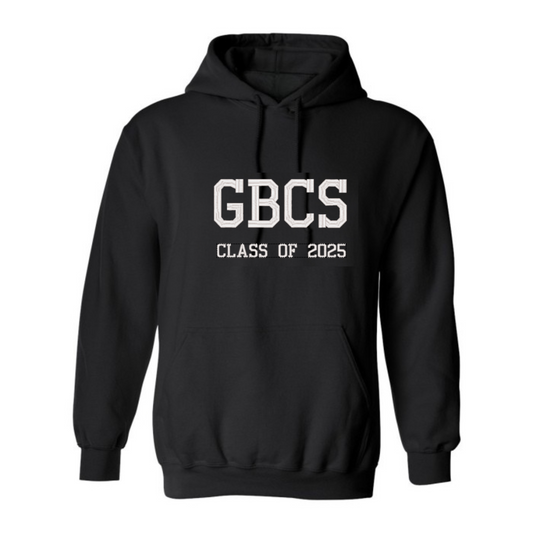 2025 GBCS Graduating Class Embroidered Hooded Sweatshirt - Black