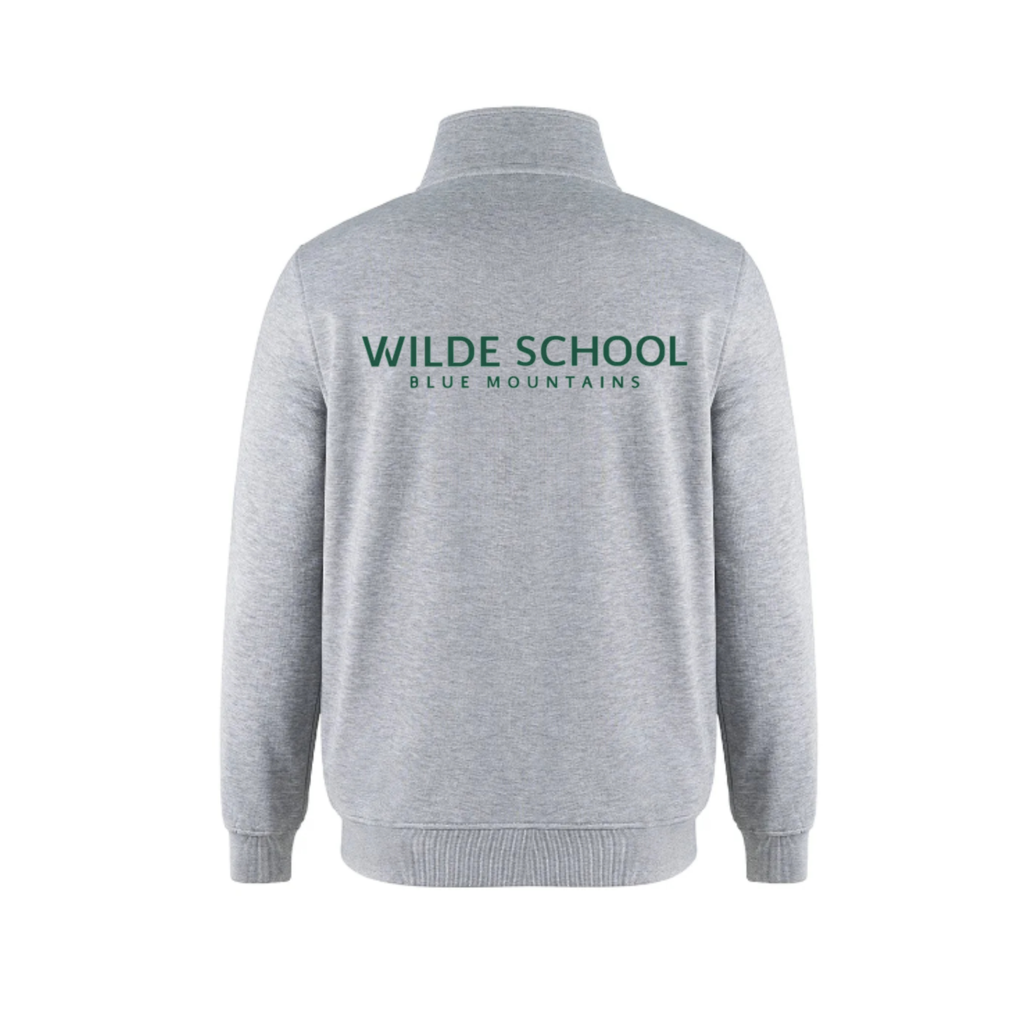 WILDE SCHOOL Quarter Zip Sweatshirt - Grey