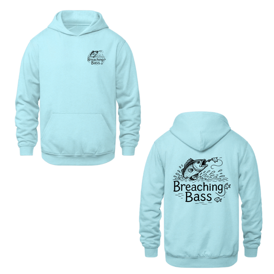 Breaching Bass Dual Logo Hooded Sweatshirt - Light Blue