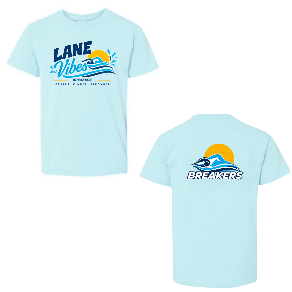 The Breakers “Lane Vibes” T-Shirt - Sky Blue