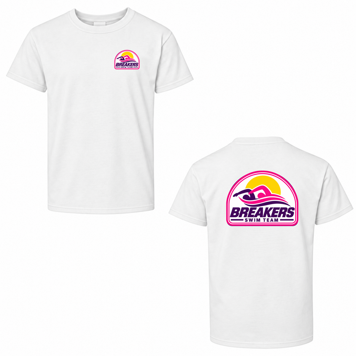 The Breakers Pink Horizon T-Shirt - White