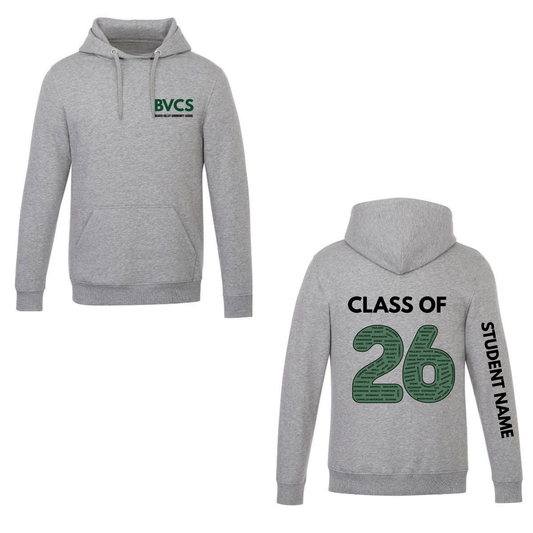 2026 BVCS Graduating Class Hooded Sweatshirt - (Student Last Names on Back)