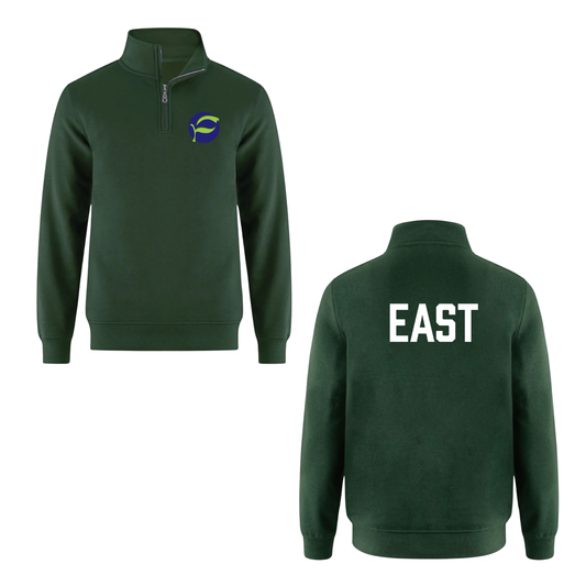 Pretty River Academy EAST Quarter-Zip Sweatshirt - Forest