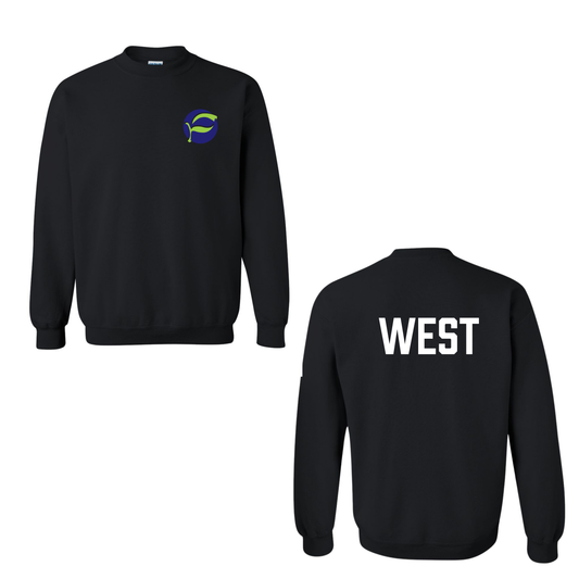 Pretty River Academy WEST Crewneck Sweatshirt - Black (JK - GR 1 Only)