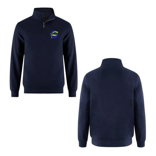 Pretty River Academy Quarter-Zip Sweatshirt - Navy