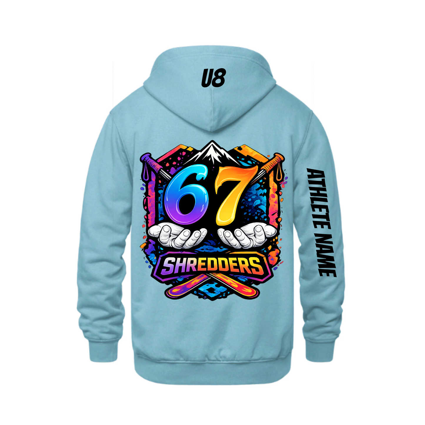 Craigleith 67 Shredders Hooded Sweatshirt - Bright Sky Blue