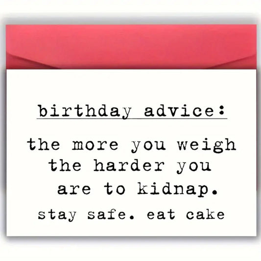 Birthday Advice: Birthday Card