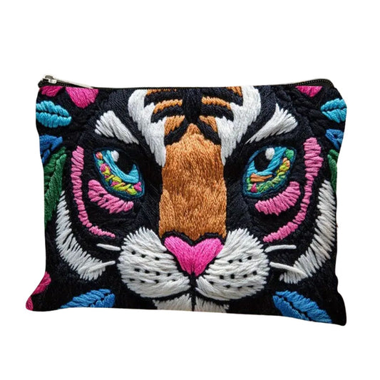 Boho Tiger Zippered Travel Bag