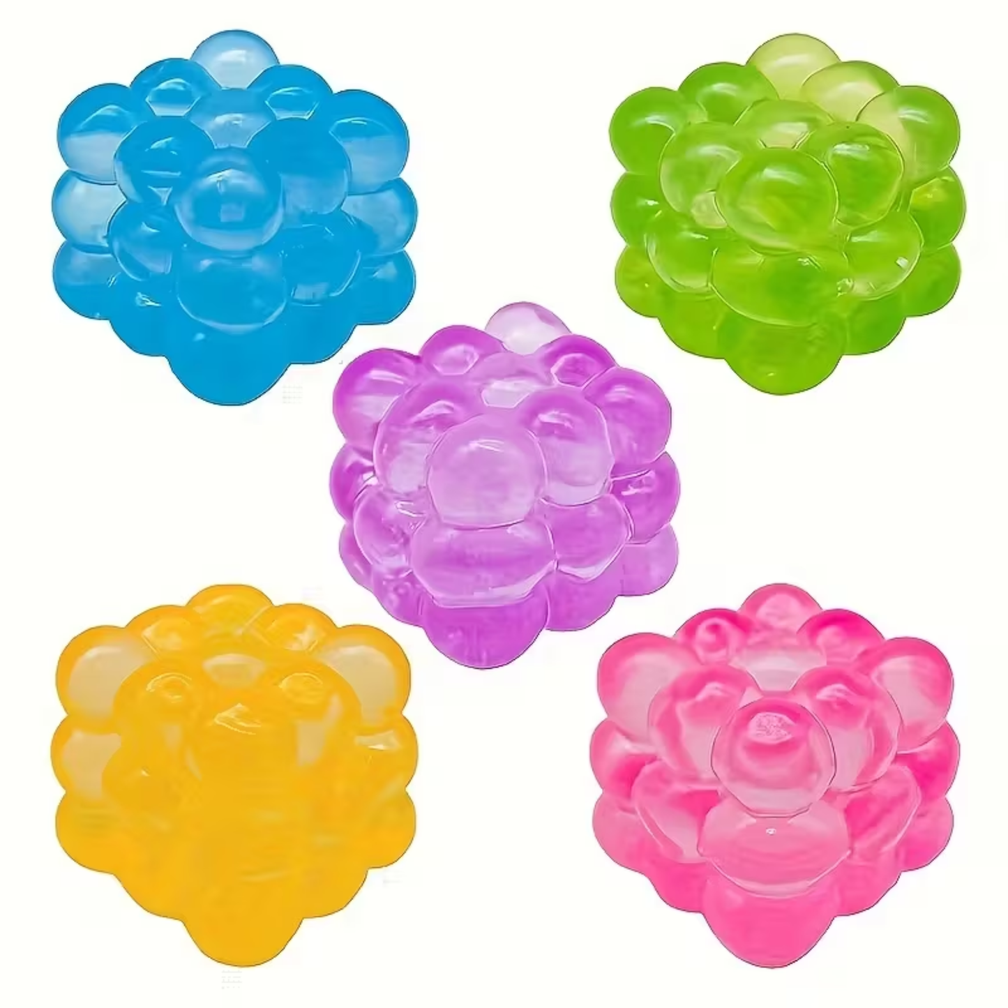Bubble Cube Sensory Squishy - Assorted Colours