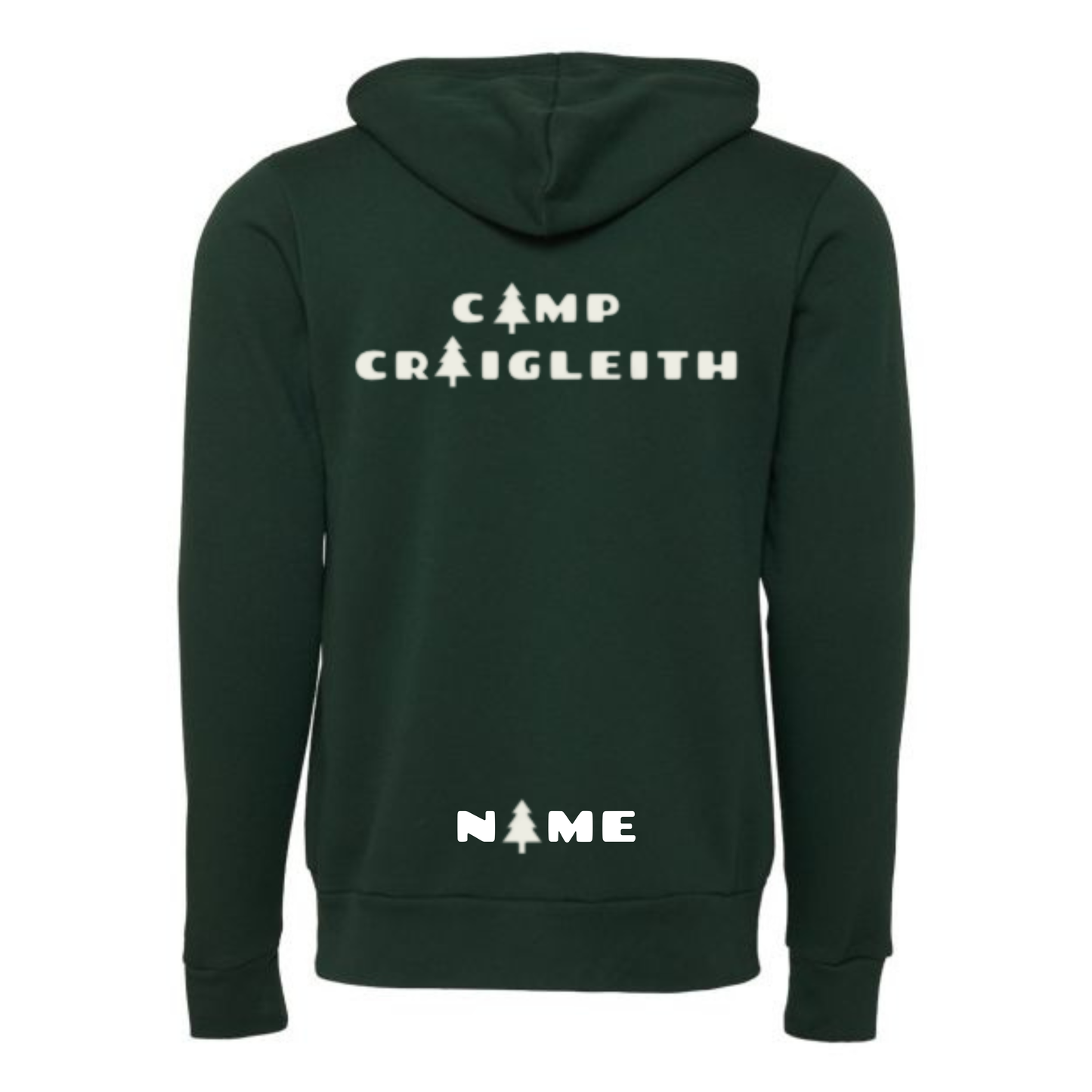 Camp Craigleith Sponge Fleece Full-Zip Hoodie & Patch Bundle - Forest Green
