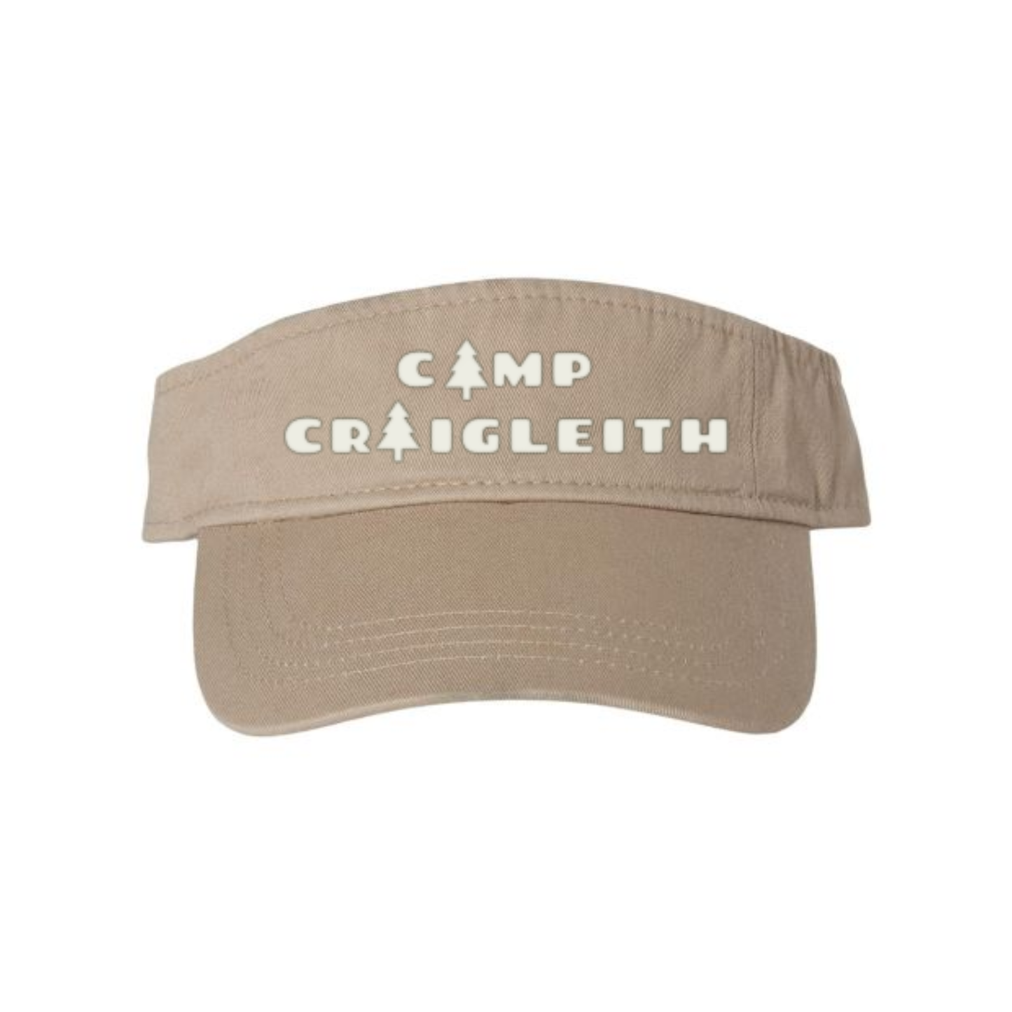 Camp Craigleith Visor - Khaki / White