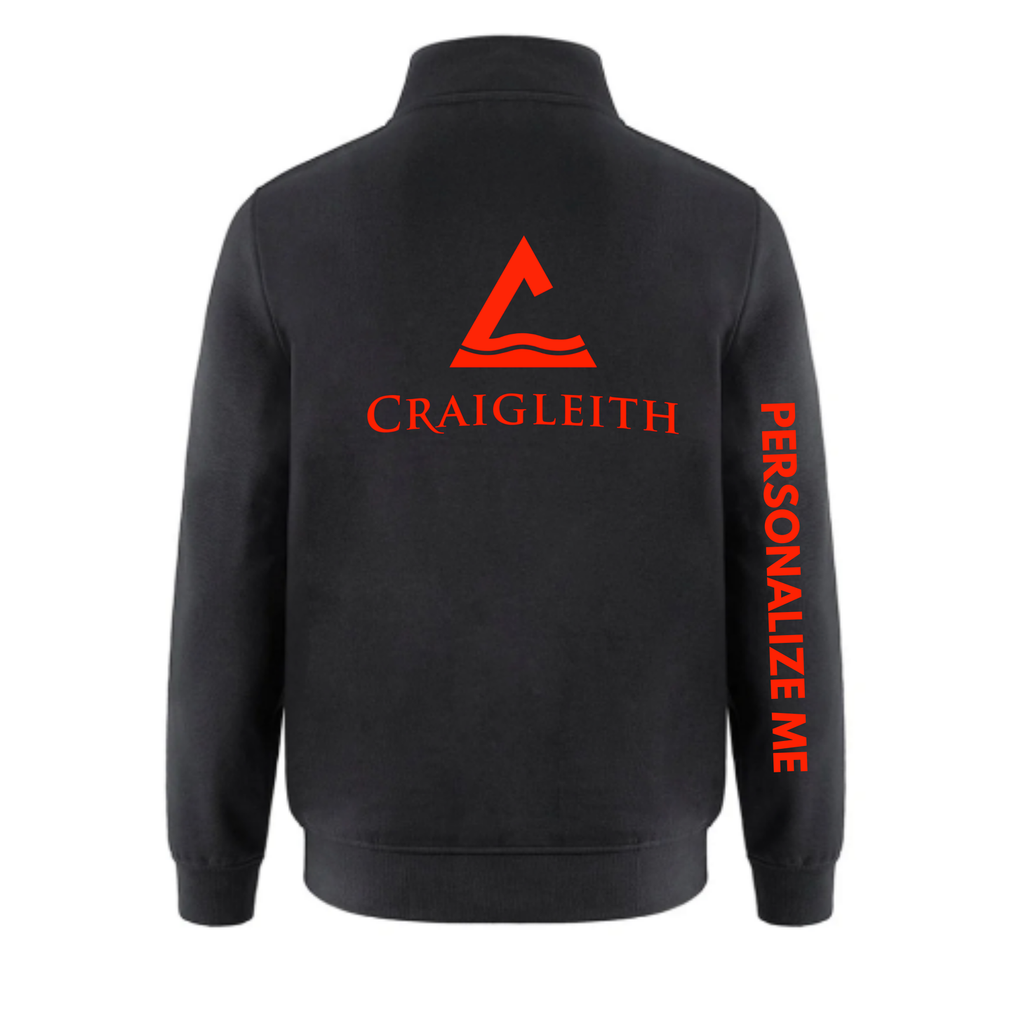 Craigleith Quarter-Zip Sweatshirt - Black / Red