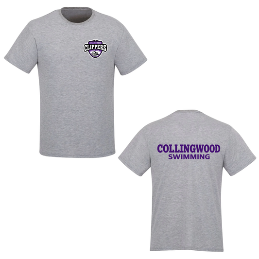 Collingwood Clippers COACH - Unisex Combed Cotton Crewneck T-Shirt / Athletic Grey Heather