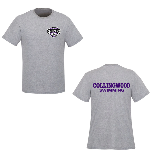 Collingwood Clippers COACH - Ladies Combed Cotton Crewneck T-Shirt / Athletic Grey Heather