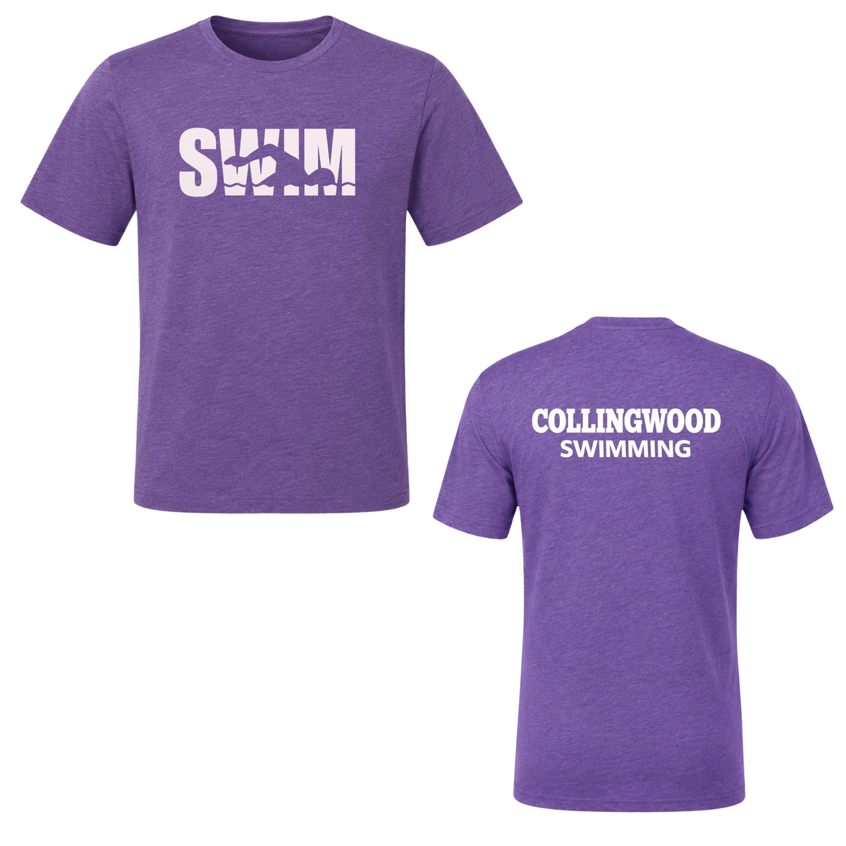 Collingwood Clippers SWIM Short Sleeve Shirt - Purple Triblend