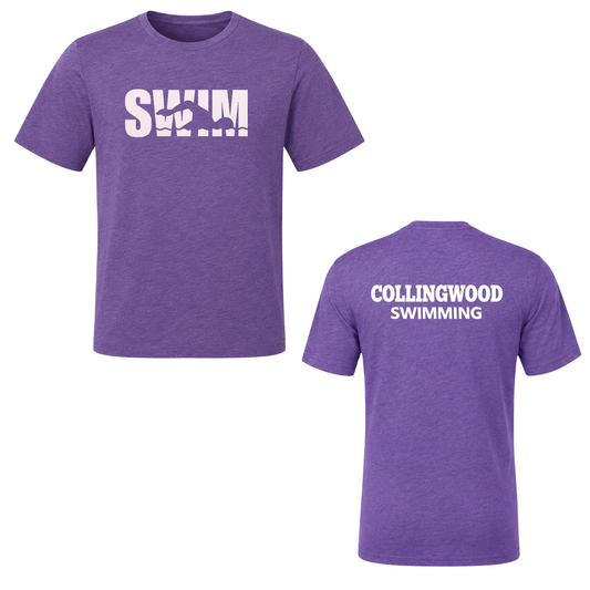 Collingwood Clippers SWIM Short Sleeve Shirt - Purple Triblend