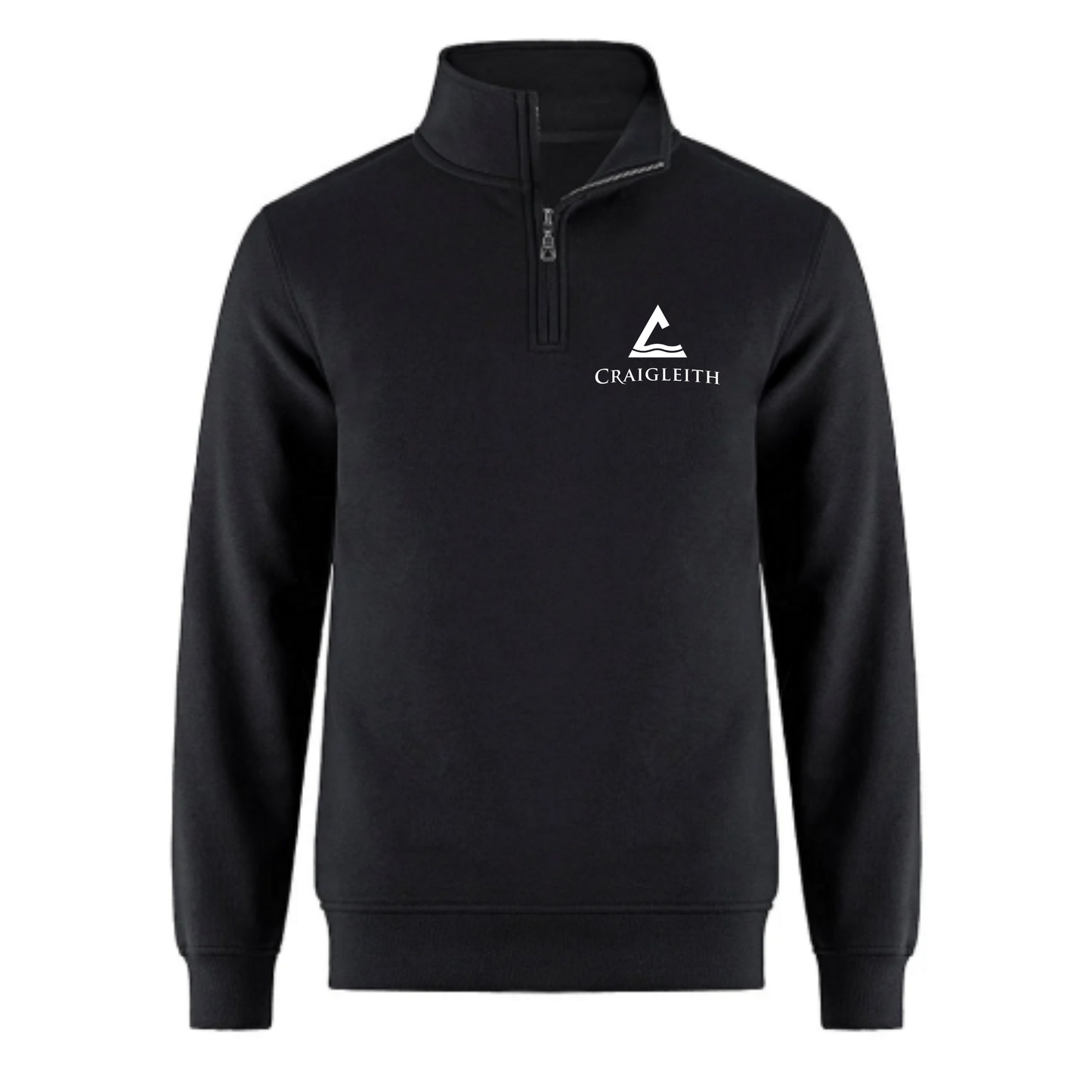 Craigleith Quarter-Zip Sweatshirt - Black / White