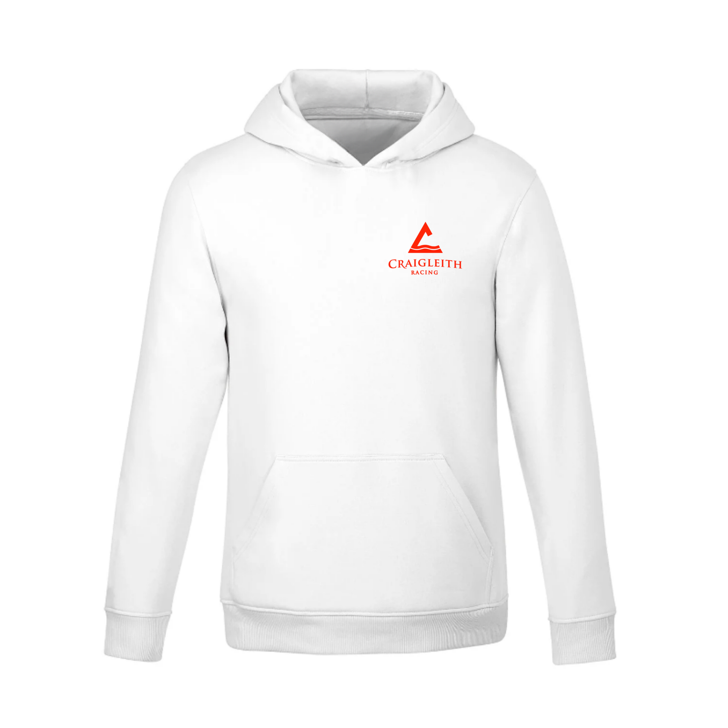 Craigleith Hooded Sweatshirt - White / Red