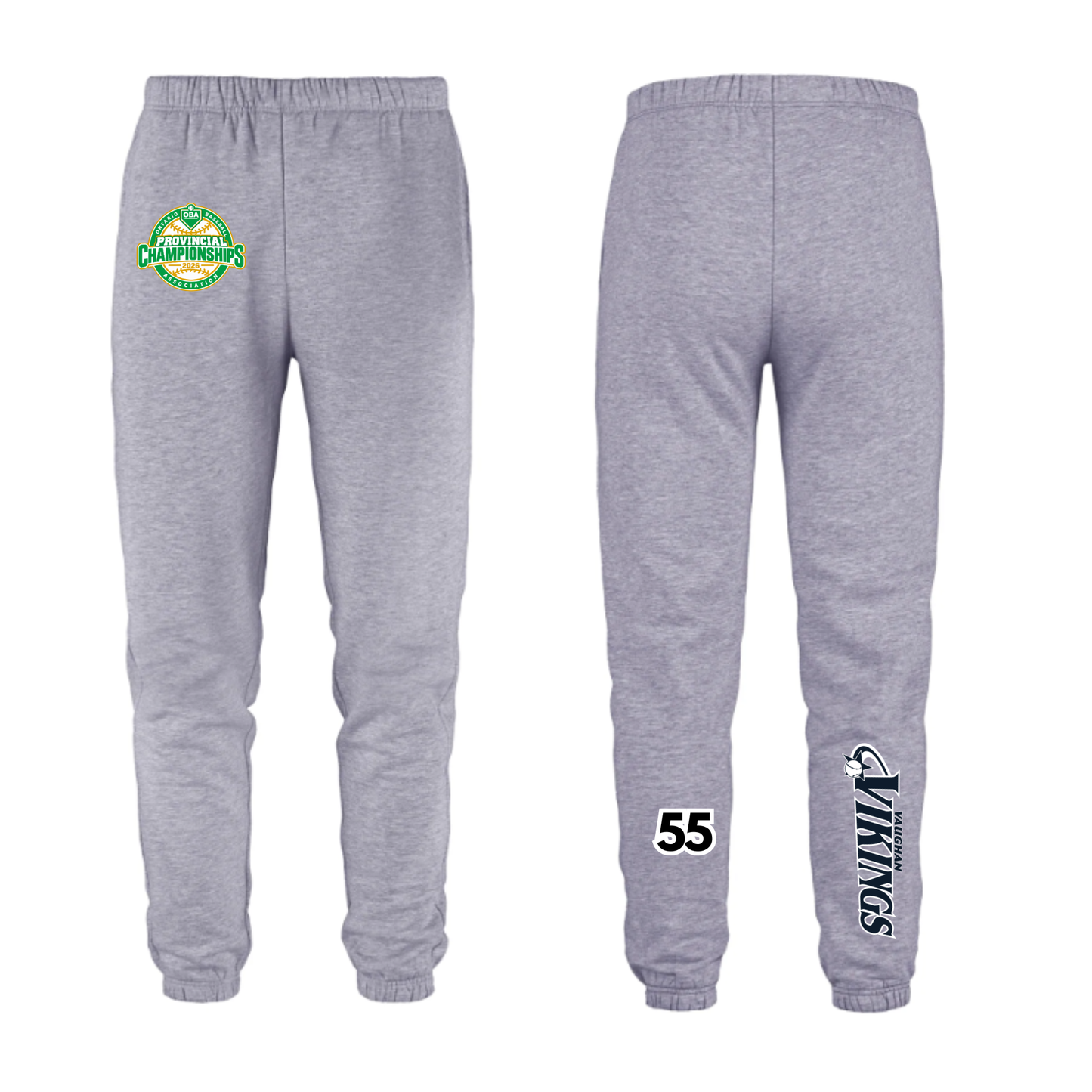 Vaughan Vikings OBA Provincial Championships Sweatpants - Grey