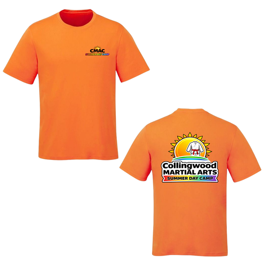CMAC Dual Logo Camp Tee - Intense Orange