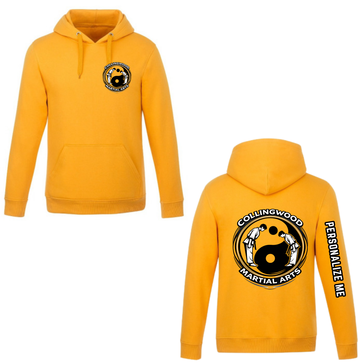 CMAC Hooded Sweatshirt - Dual Logo /  Personalized - Gold