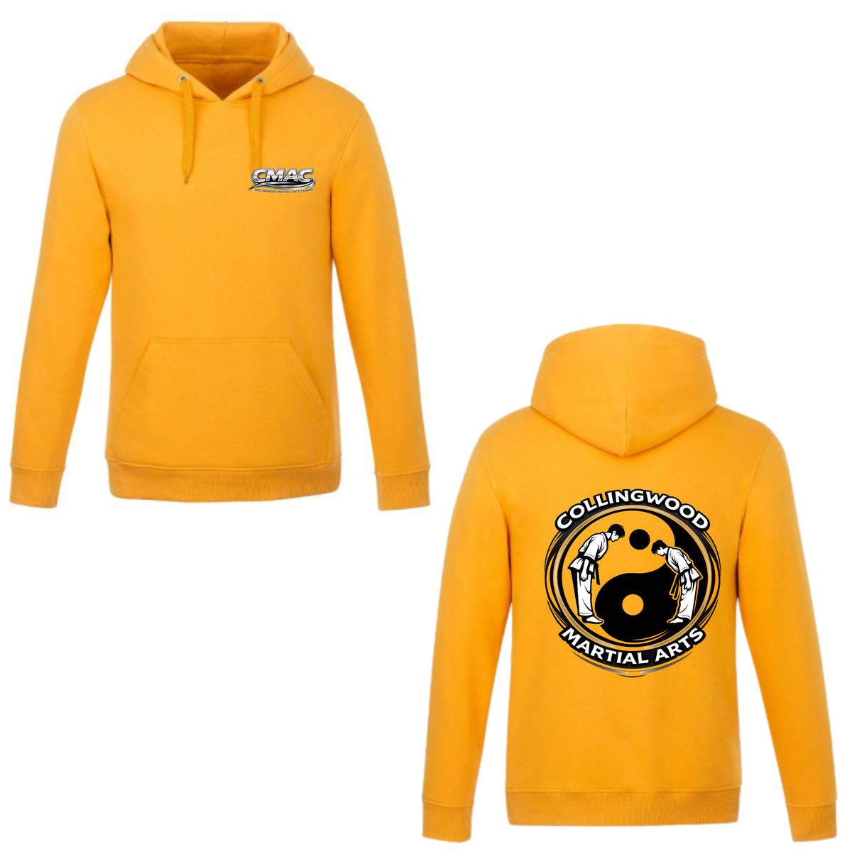 CMAC Hooded Sweatshirt - Mini Dual Logo /  Non-Personalized - Gold
