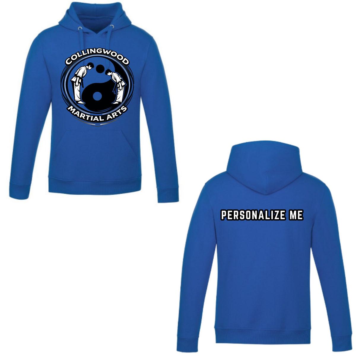CMAC Hooded Sweatshirt - Oversize Logo /  Personalized - Royal