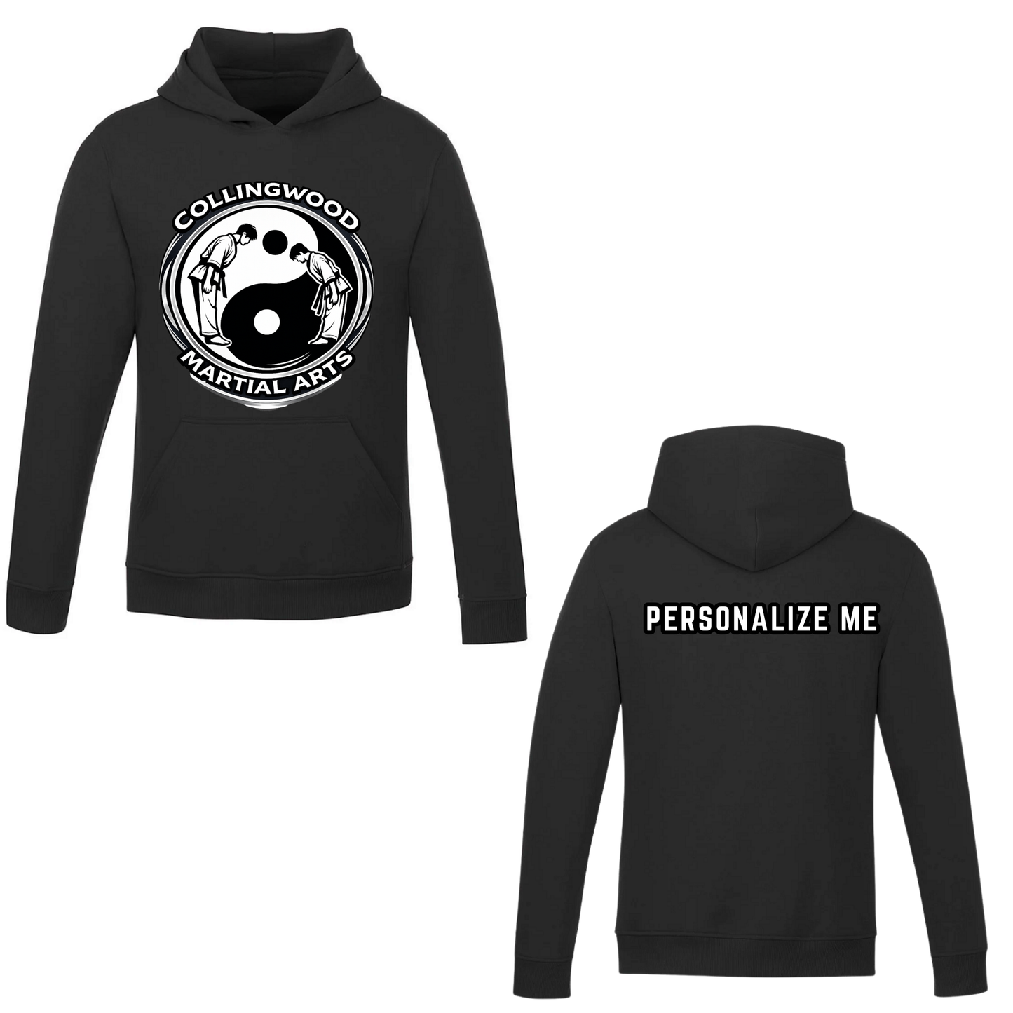 CMAC Oversize Logo Hooded Sweatshirt - Black