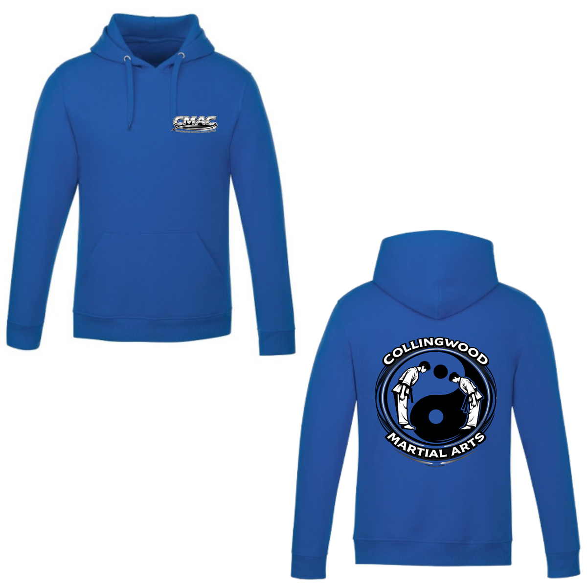 CMAC Hooded Sweatshirt - Mini Dual Logo /  Non-Personalized - Royal