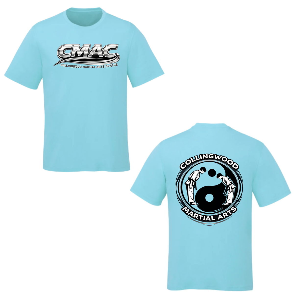 CMAC Short Sleeve Shirt - Dual Logo / Light Blue