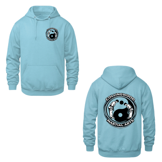 CMAC Hooded Sweatshirt - Dual Logo /  Non-Personalized - Light Blue