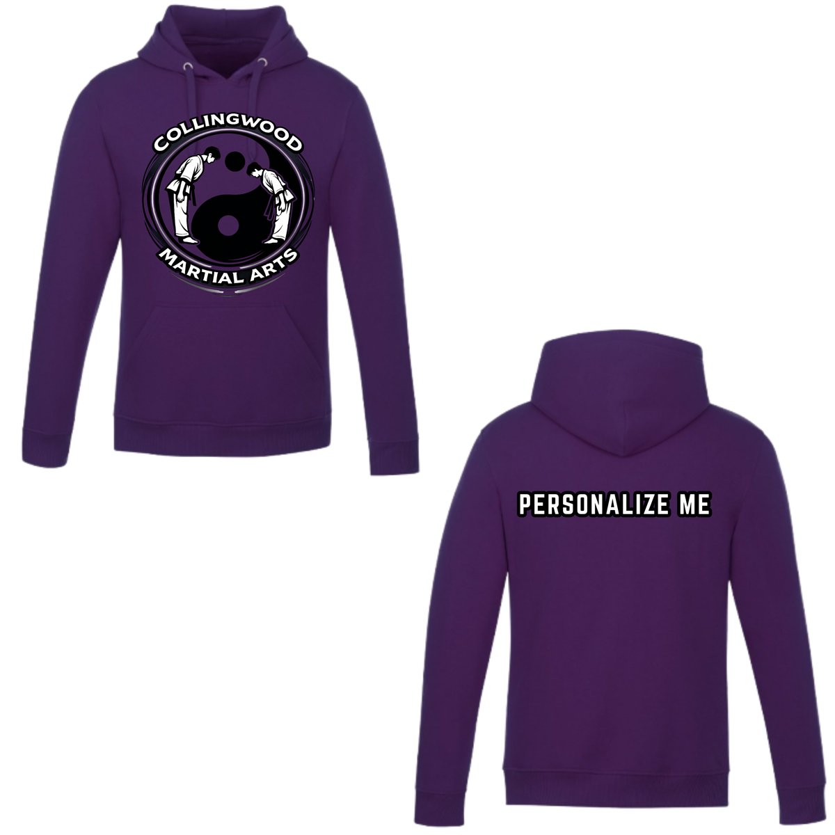 CMAC Hooded Sweatshirt - Oversize Logo /  Personalized - Purple