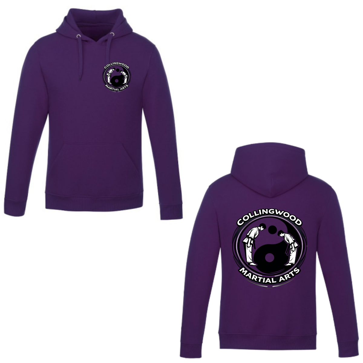 CMAC Hooded Sweatshirt - Dual Logo /  Non-Personalized - Purple