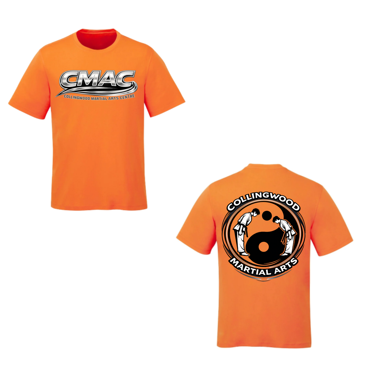 CMAC Short Sleeve Shirt - Dual Logo / Orange