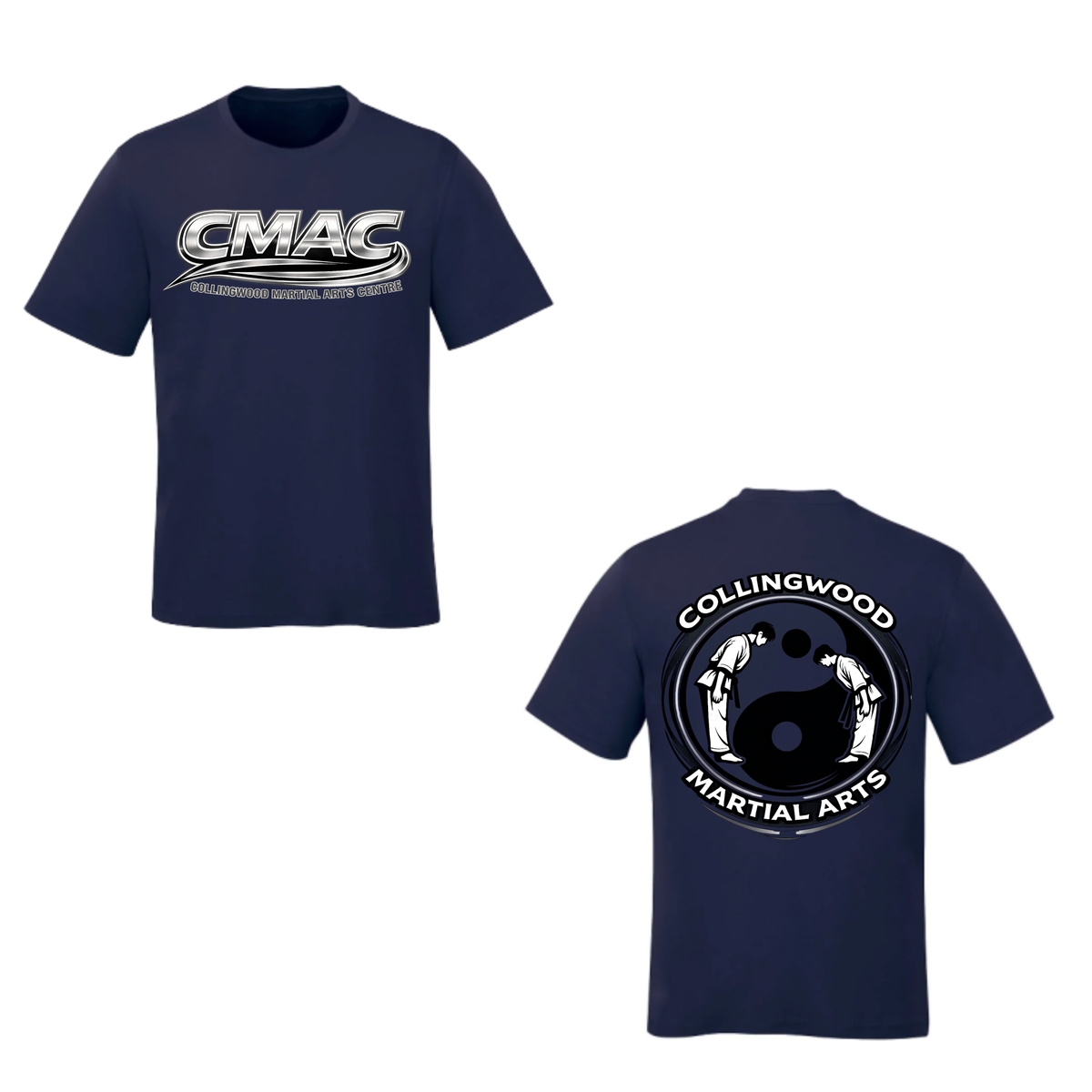 CMAC Short Sleeve Shirt - Dual Logo / Navy