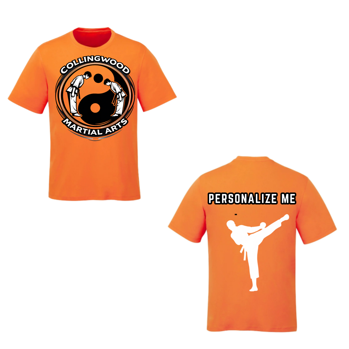 CMAC Dynamic Martial Arts Short Sleeve Shirt - Orange