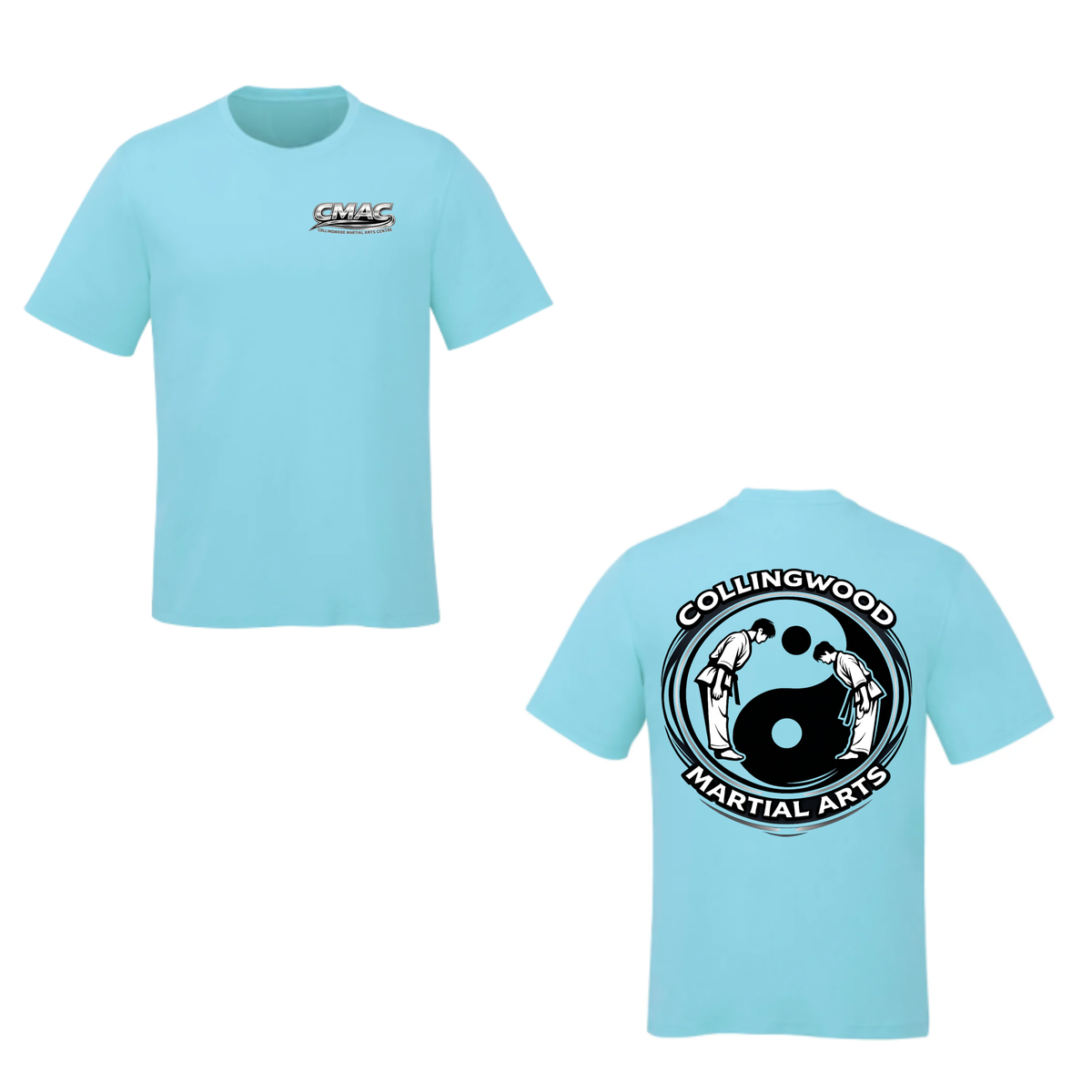 CMAC Short Sleeve Shirt - Mini Dual Logo / Light Blue
