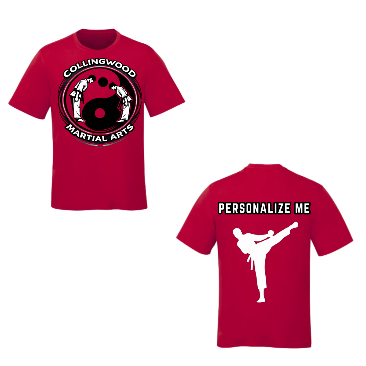 CMAC Dynamic Martial Arts Short Sleeve Shirt - Red