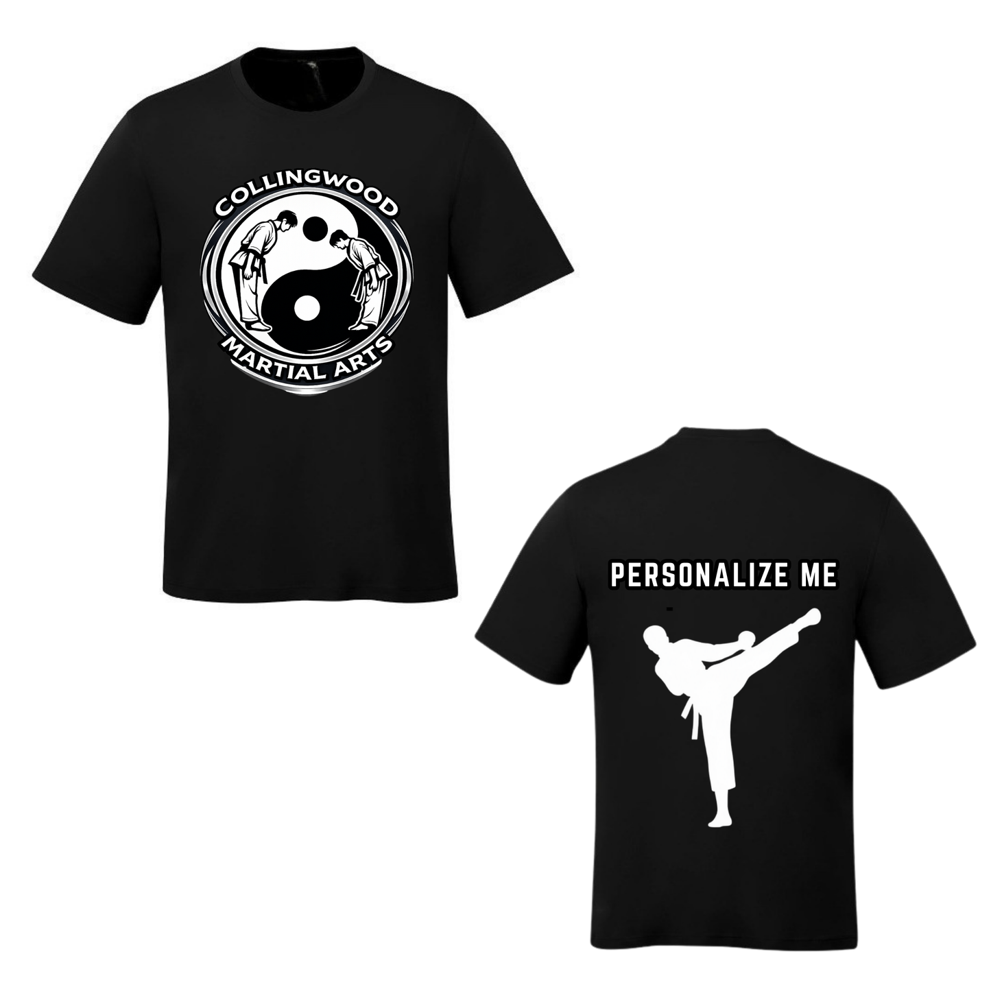 CMAC Dynamic Martial Arts Short Sleeve Shirt - Black