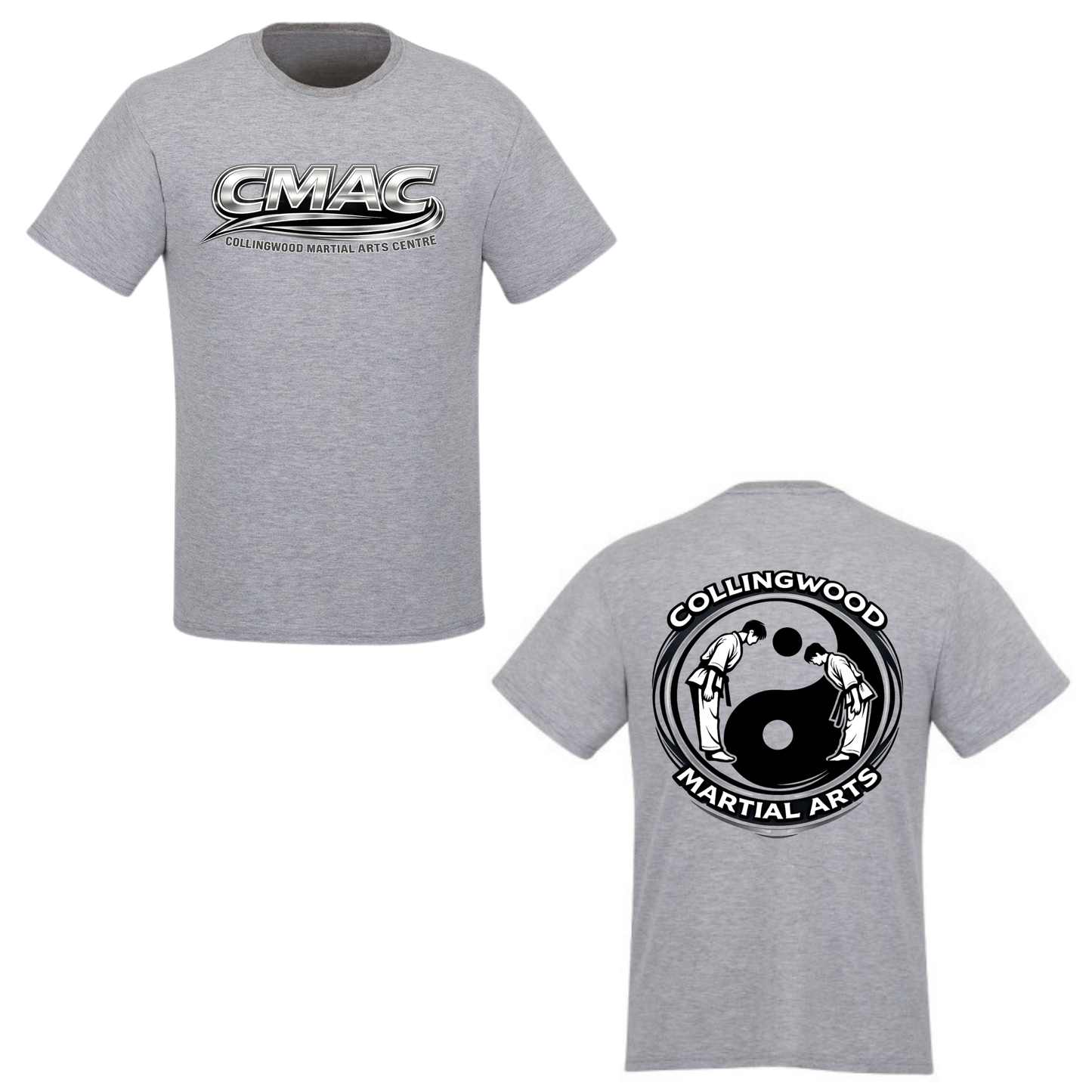 CMAC Short Sleeve Shirt - Dual Logo / Grey