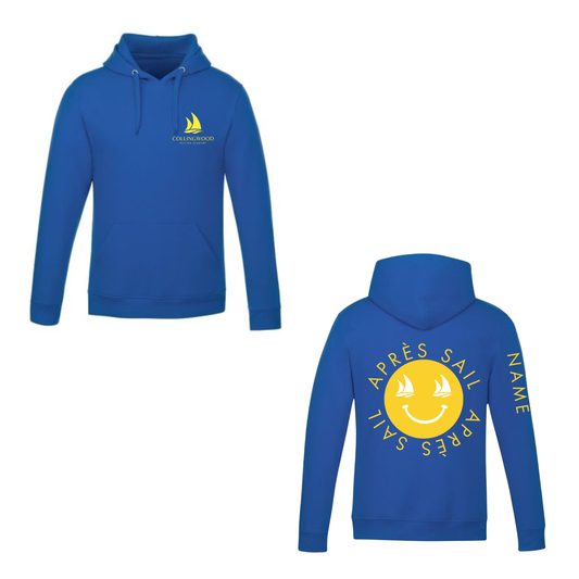 CSA Aprés Sail Hooded Sweatshirt - Royal Blue / Yellow