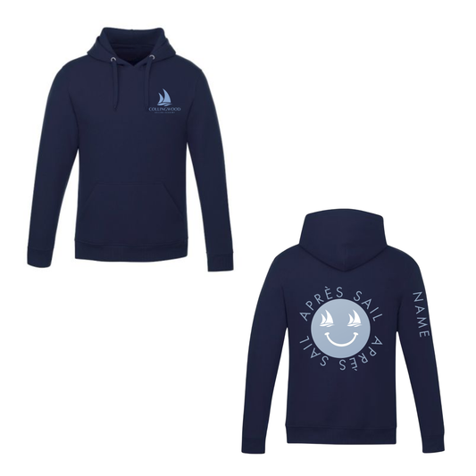 CSA Aprés Sail Hooded Sweatshirt - Navy / Light Blue