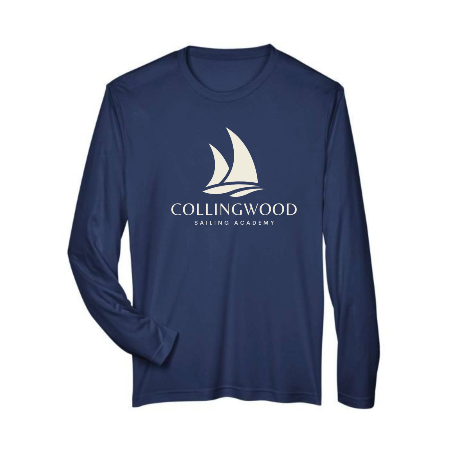 CSA Large Logo Quick Dry Long Sleeve Shirt - Navy / White