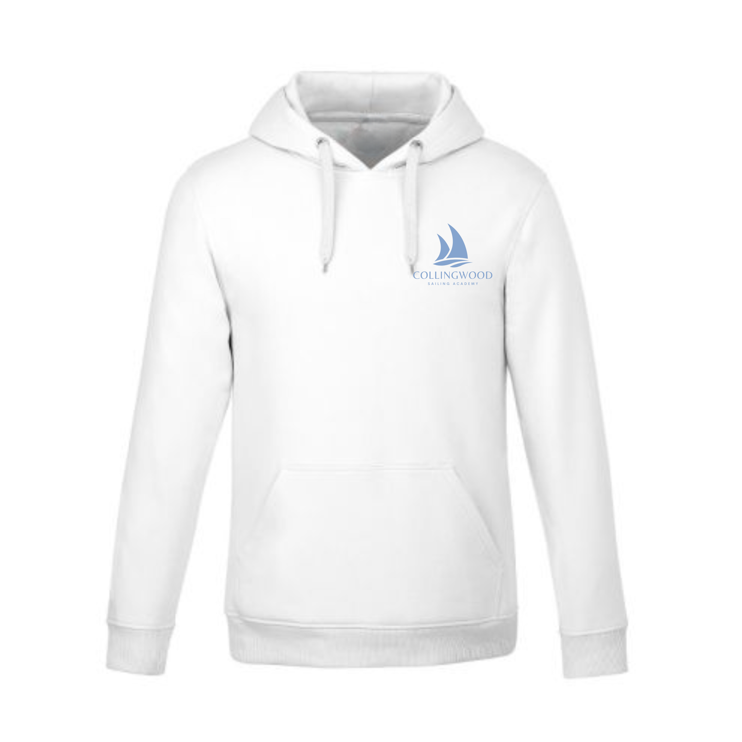 CSA Hooded Sweatshirt - White / Light Blue
