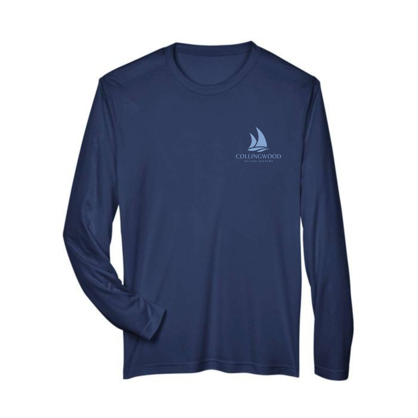 CSA 2004 Nautical Flags Small Logo Quick Dry Long Sleeve Shirt - Navy / Light Blue