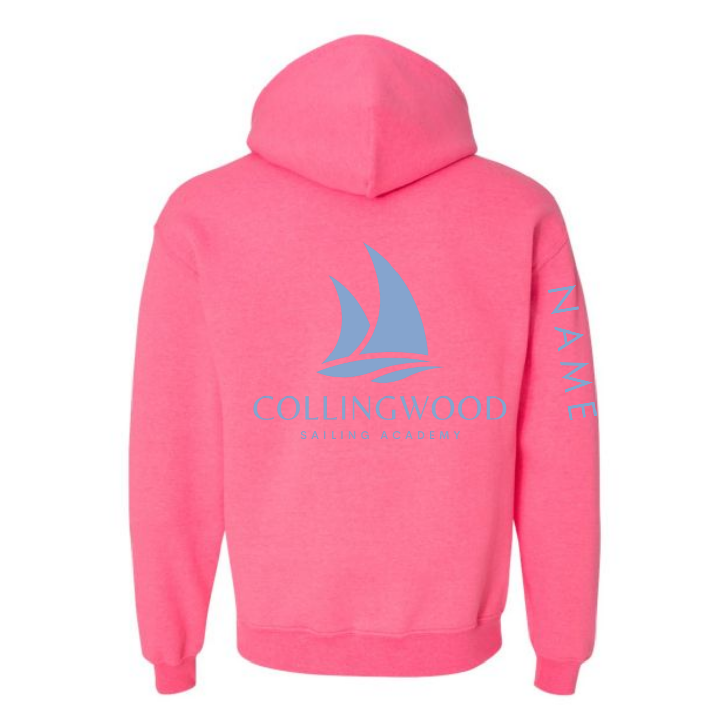CSA Hooded Sweatshirt - Intense Pink / Light Blue