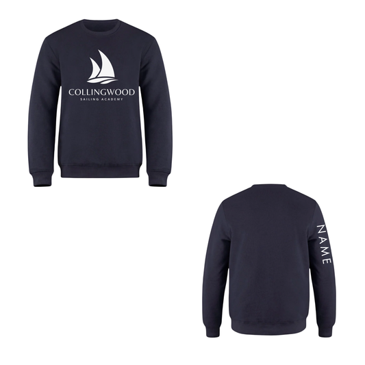 CSA Large Logo Crewneck Sweatshirt - Navy / White