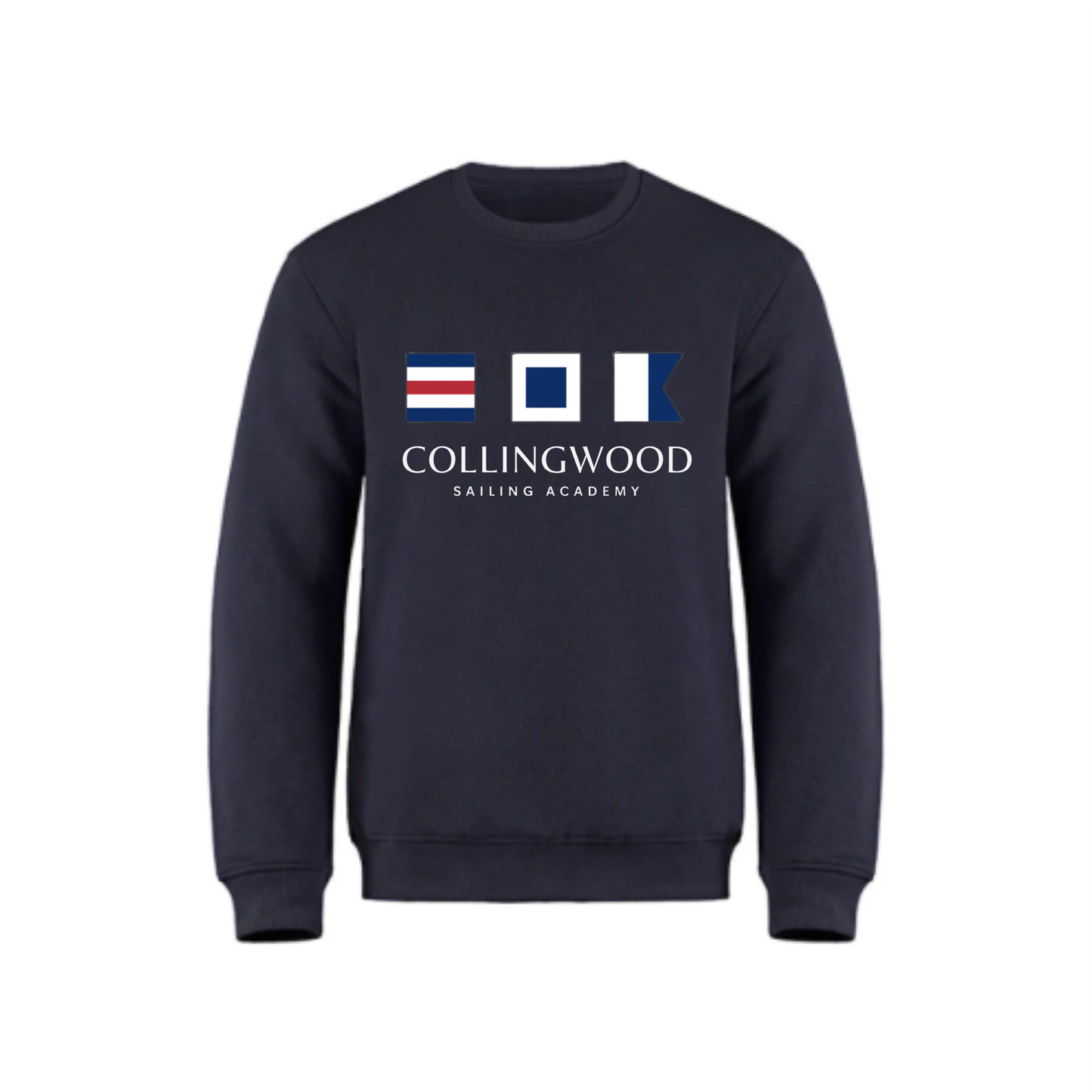 CSA Nautical Flags Crewneck Sweatshirt - Navy / White