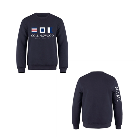 CSA Nautical Flags Crewneck Sweatshirt - Navy / White