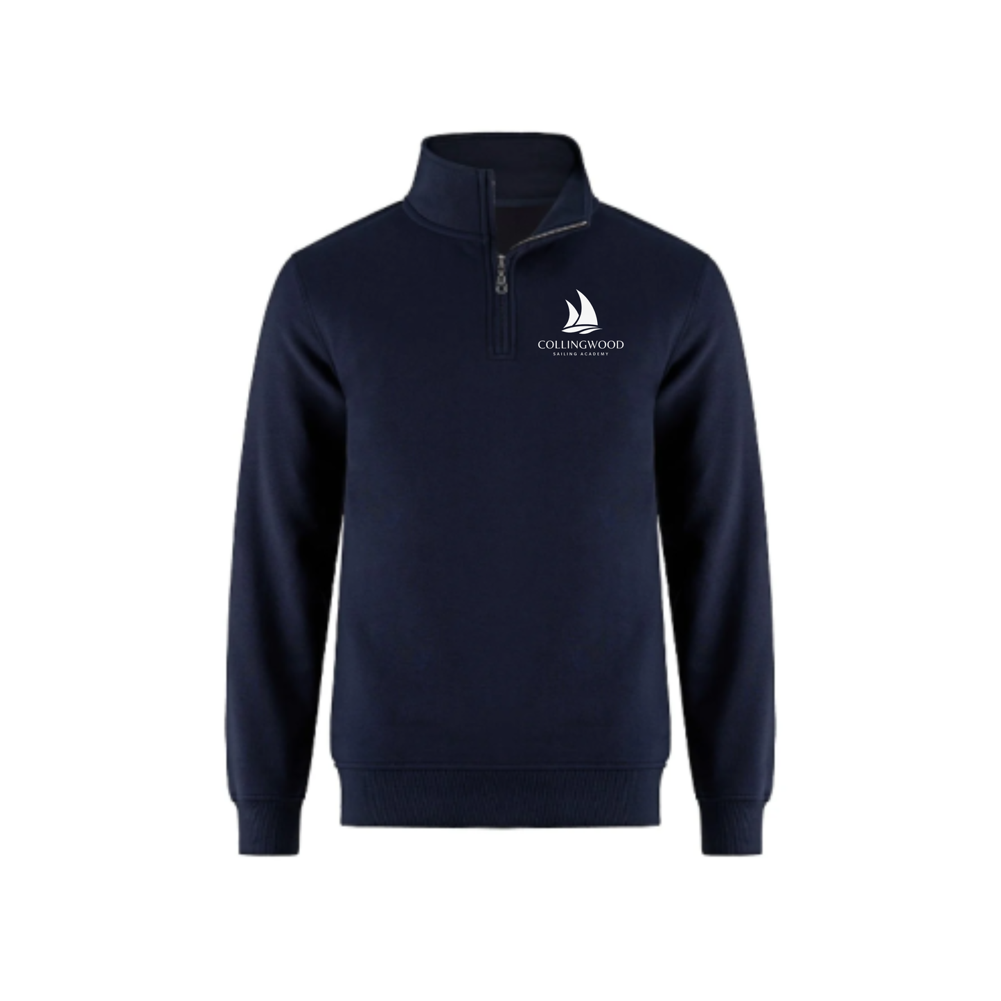 CSA Logo Quarter Zip Sweatshirt - Navy / White